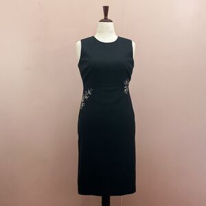 Vtg Gap Wool Blend Sheath Dress 6 Sleeveless Office Wedding Guest Corporate